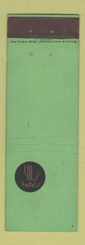 Matchbook Cover - Hotels Perthshire Ayrshire Leeds UK England