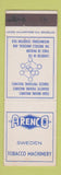 Matchbook Cover - Arenco Sweden Tobacco Machinery