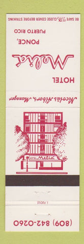 Matchbook Cover - Hotel Melia Ponce Puerto Rico