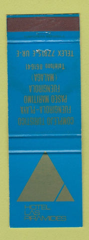 Matchbook Cover - Hotel Las Piramides Fuengirola Spain Sabena Airlines