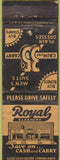 Matchbook Cover - Royal Cleaners WORN