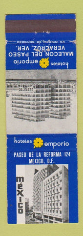 Matchbook Cover - Paseo De La Reforma Mexico DF