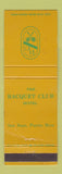 Matchbook Cover - Racquet Club Hotel San Juan Puerto Rico WEAR