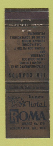 Matchbook Cover - Hotel Roma Juarez Guadalajara Mexico WEAR