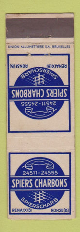 Matchbook Cover - Spiers Charbons Belgium
