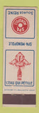 Matchbook Cover - Spa Monopole Source Reine Gelbium