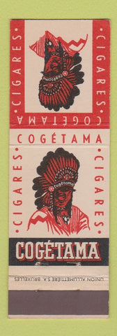 Matchbook Cover - Cogetama Cigars Cigar Belgium