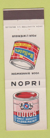 Matchbook Cover - Bellatex Paint Belgium Nopri