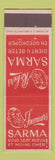 Matchbook Cover - Rokers Sarma Belgium tobacco