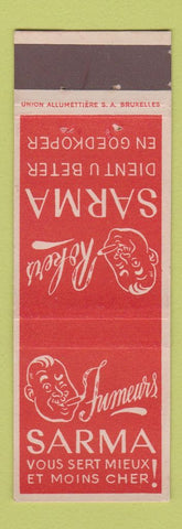 Matchbook Cover - Rokers Sarma Belgium tobacco