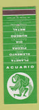 Matchbook Cover - Horoscope Mexico Acuario Aquarius