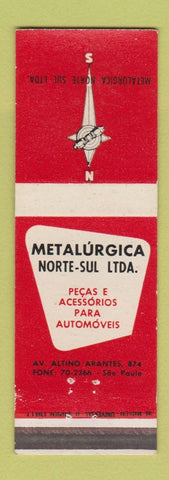 Matchbook Cover - Metalurgica Norte Sul Sao Paulo Brazil