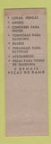 Matchbook Cover - Metalurgica Norte Sul Sao Paulo Brazil