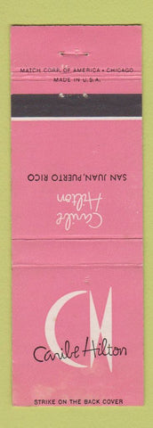 Matchbook Cover - Caribe Hilton San Juan Puerto Rico WEAR