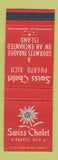 Matchbook Cover - Swiss Chalet Puerto Rico