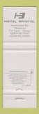 Matchbook Cover - Hotel Bristol Mexico DF