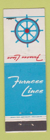 Matchbook Cover - Furness Lines Shipping boat wheel