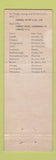 Matchbook Cover - Furness Lines Shipping boat wheel