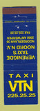 Matchbook Cover - Taxi Verenigde Antwerp Belgium WEAR