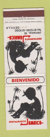 Matchbook Cover - Restaurante Jamaica Sevilla Spain