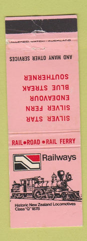 Matchbook Cover - Railways New Zealand railroad WEAR
