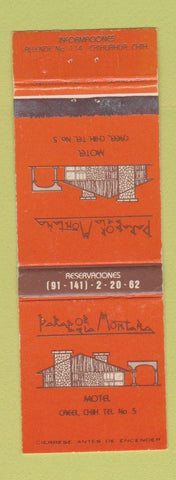 Matchbook Cover - Parador De La Montana Motel Caeel Mexico