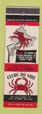 Matchbook Cover - Clube Do Siri Sao Paulo Brazil crab