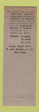 Matchbook Cover - Clube Do Siri Sao Paulo Brazil crab