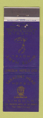 Matchbook Cover - Saragens Head Hotel Lincoln England