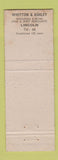 Matchbook Cover - Saragens Head Hotel Lincoln England