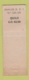 Matchbook Cover - Cafe Super Americana Belo Horizonte Brazil Uncle Sam