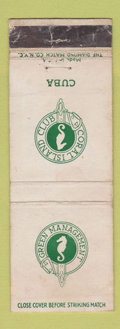 Matchbook Cover - Coral Island Club Cuba WORN