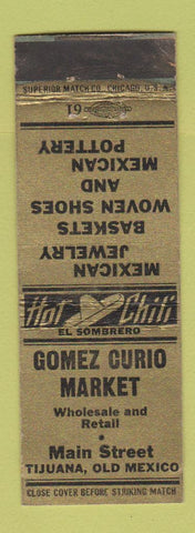 Matchbook Cover - Gomez Curio Market Tijuana Mexico WEAR