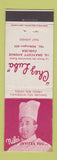 Matchbook Cover - Chez Luba Chelsea UK England