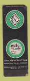 Matchbook Cover - Curacadsche Sport Club Scharloo WEAR