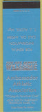 Matchbook Cover - Ambassador Athletic Association Franklin Park IL SAMPLE