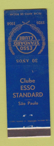 Matchbook Cover - Esso Standard Club oil gas 1956 Sao Paulo Brazil