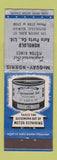 Matchbook Cover - Honolulu Auto Parts McQuay Norris Piston Rings Hawaii