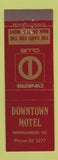 Matchbook Cover - Downtown Motel Warrnambool Victoria Australia