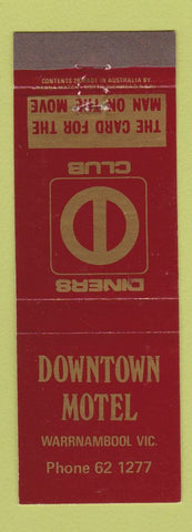 Matchbook Cover - Downtown Motel Warrnambool Victoria Australia