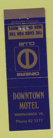 Matchbook Cover - Downtown Motel Warrnambool Victoria Australia