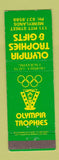 Matchbook Cover - Olympia Trophies Gifts Merrylands Australia