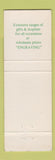 Matchbook Cover - Olympia Trophies Gifts Merrylands Australia