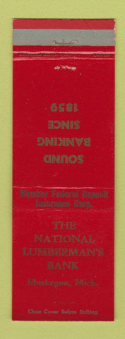 Matchbook Cover - National Lumberman's Bank Muskegon MI