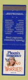 Matchbook Cover - Phoenix Insurance Sydney Melbourne Brisbane Australia