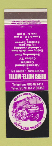 Matchbook Cover - Berri Hotel Motel Australia