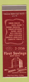 Matchbook Cover - First Savings and Loan Saginaw MI