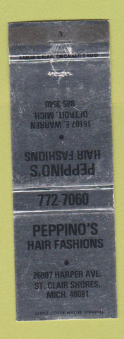 Matchbook Cover - Peppino's Hair Salon St Clair Shores MI WEAR