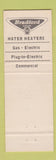 Matchbook Cover - Bradford Water Heaters Chas Cooke Detroit MI