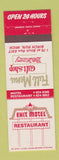 Matchbook Cover - Exit Motel Restaurant Birch Run MI
